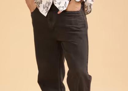 men washed mid rise full length jeans (copy)