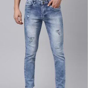 mens slim fit distressed jeans