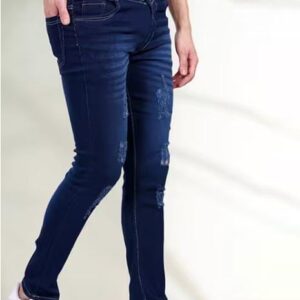 men slim tapered fit light fade stretchable jeans (copy)